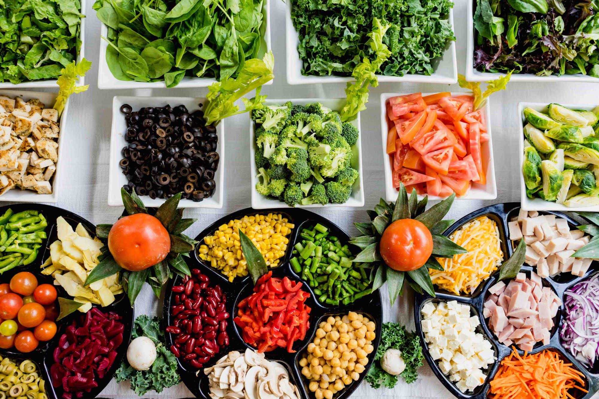 Vida saludable alimentos vegetales