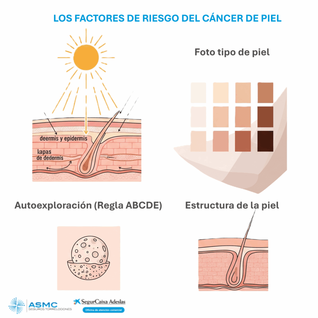 Factores de riesgo cáncer de piel.