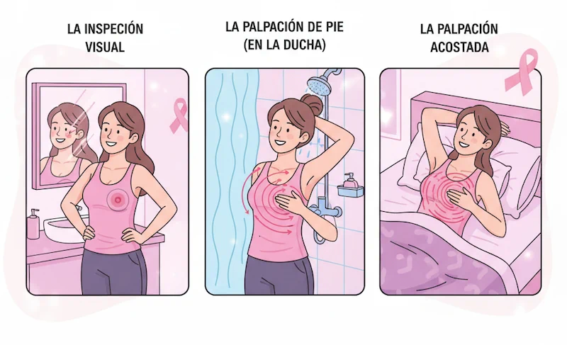 Autoexamen para prevenir el cáncer de mama